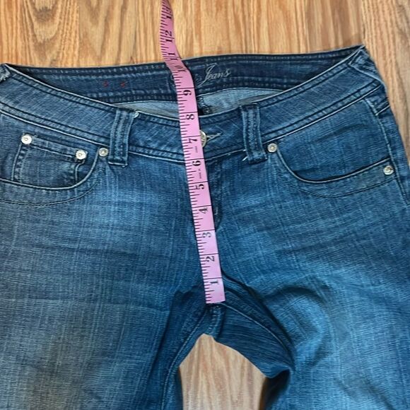 Guess Y2K Crop Capri Jeans , low rise, 28 - Picture 5 of 9